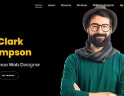 Clark resume website with WordPress