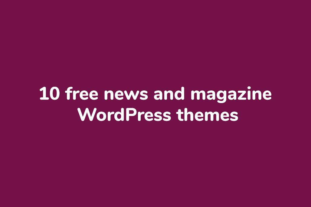 news and magazine WordPress themes