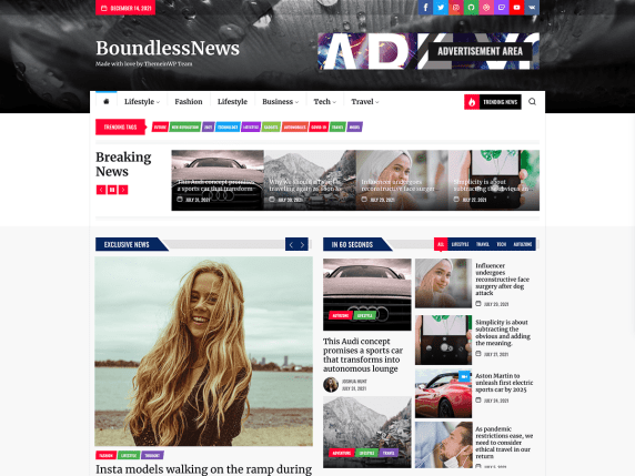 BoundlessNews wordpress theme