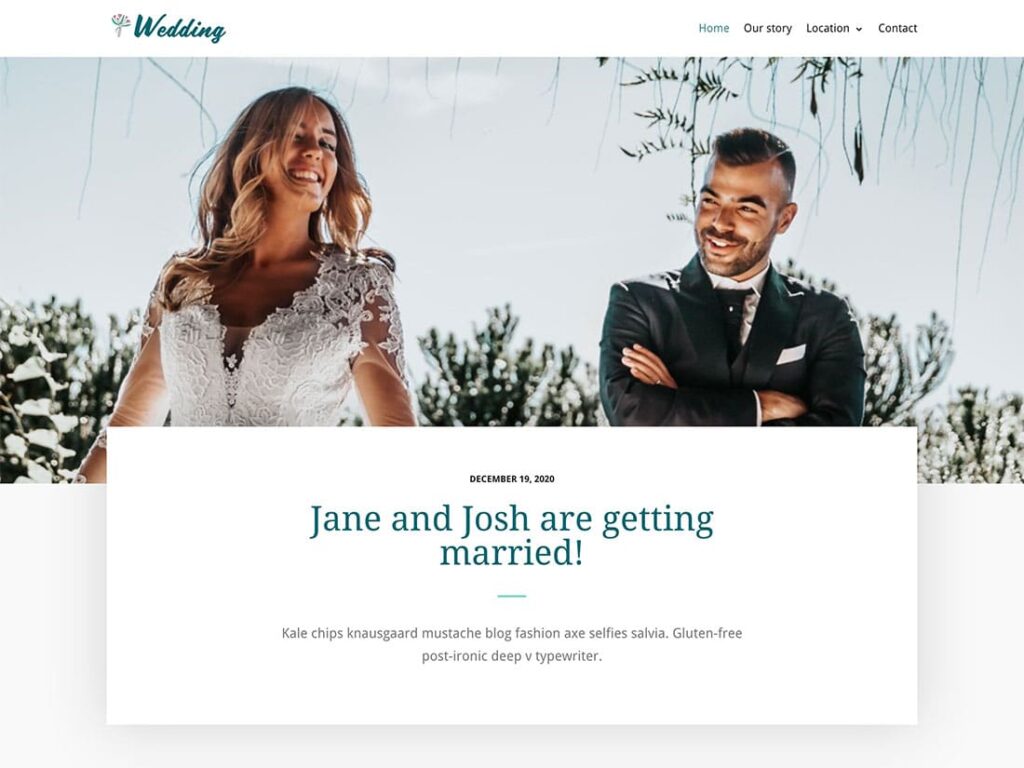 Neve Wedding WordPress Theme
