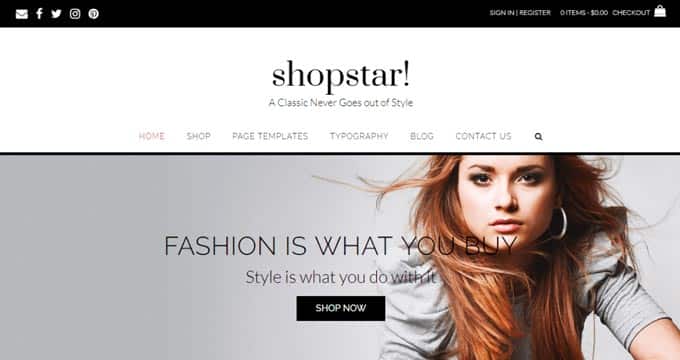 Shopstar WooCommerce theme