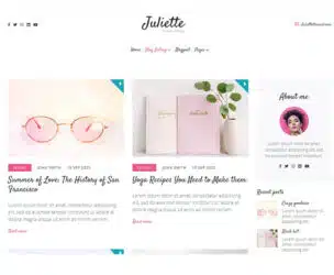 Juliette Feminine WordPress Theme