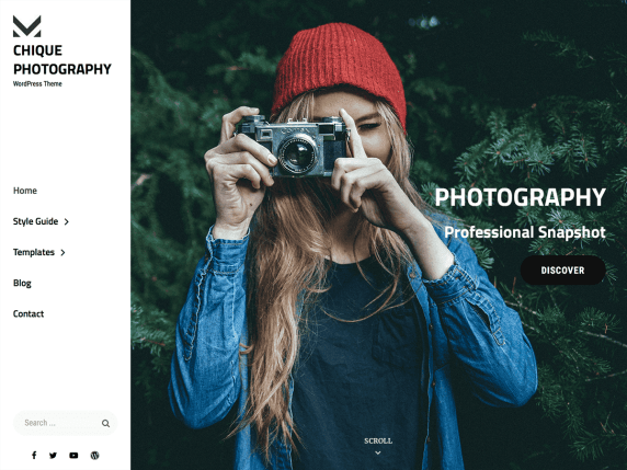 Chique Photography WordPress Theme